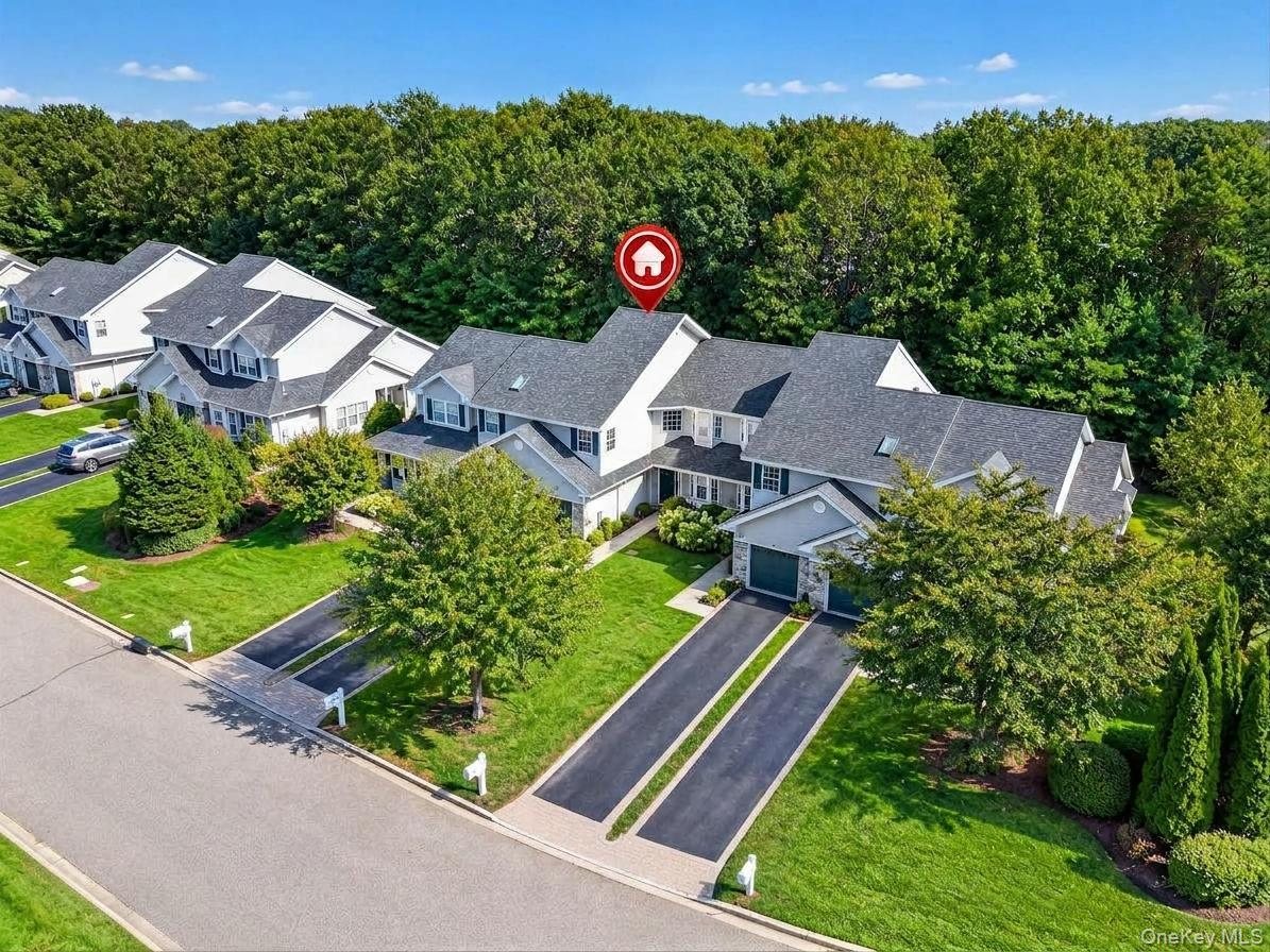 Aerial view of a Long Island condo community